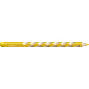 Crayon de couleur ergonomique easycolors gaucher jaune x 6 stabilo