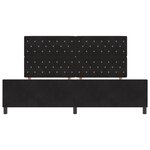 Literie vidaXL Noir 200x200 cm Velours