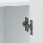 vidaXL Cabinet de chevet Blanc 43 x 34 5 x 52 cm Bois d'ingénierie