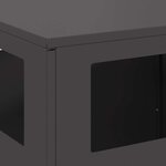 vidaXL Braise Noir 50 x 50 x 100 cm Acier