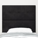 Tête de lit LED vidaXL Noire 90 cm Velours