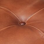 vidaXL Chaises à manger cantilever lot de 2 marron cuir véritable