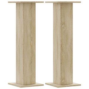 vidaXL Supports pour plantes 2 Pièces chêne sonoma bois d'ingénierie