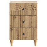 vidaXL Cabinet de chevet Chêne artisanal 43 x 41 x 66 5 cm