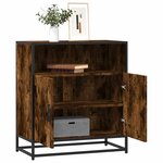 vidaXL Buffet chêne fumé 68x35x76 cm bois d'ingénierie