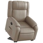 vidaXL Fauteuil inclinable Cappuccino Similicuir