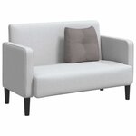 vidaXL Coussin de Dos Taupe 45 x 24 x 50 cm tissu