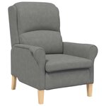 vidaXL fauteuil Gris foncé 76 x 94 x 102 cm Microfibre