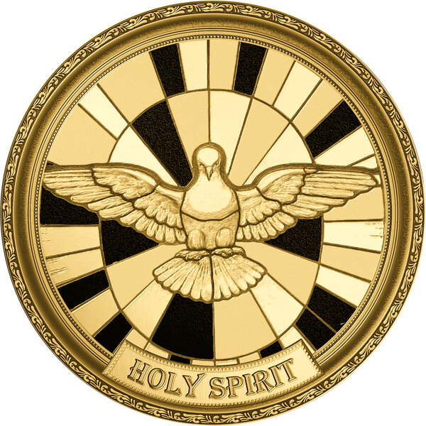 Monnaie HOLY SPIRIT 1/200 Oz Or 5000 Francs Chad (PRÉCOMMANDE)