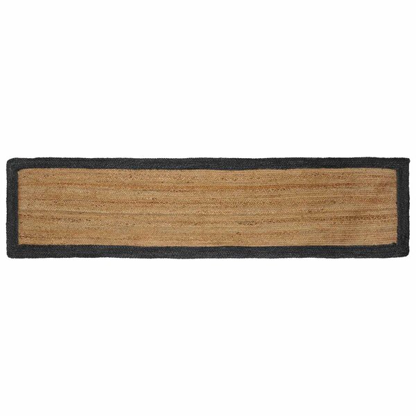 vidaXL Tapis de surface Gris foncé 60 x 300 cm Jute