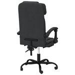 Chaise fauteuil siège pivotante de inclinable de bureau informatique étude similicuir noir 02_0024267