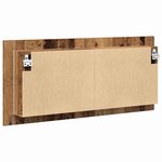 vidaXL Cabinet Miroir LED avec étagère Bois ancien 100 x 12 x 45 cm