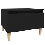 vidaXL Table d'appoint Noir 50x46x35 cm Bois d'ingénierie