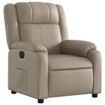 vidaXL Fauteuil inclinable électrique Cappuccino Similicuir