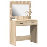 vidaXL Coiffeuse Chêne sonoma 78.5 x 41 x 135 cm Bois d'ingénierie