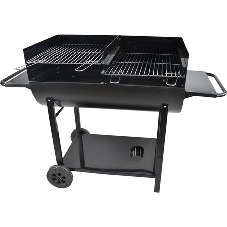 Barbecue à charbon - Purechef - Forme demi Tonneau - Dimensions : 91 x 51 5 x 27 5 cm