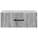 vidaXL Cabinet de chevet mural Sonoma gris 49 x 34 5 x 20 cm