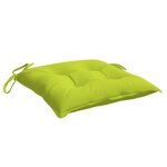 vidaXL Coussins de chaise 6 Pièces vert brillant 40x40x7 cm tissu oxford