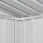 vidaXL Abri de stockage pour jardin Marron 194x121x181 cm Acier