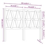 vidaXL Tête de lit Blanc 166x4x100 cm Bois massif de pin