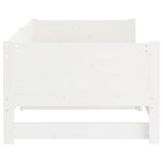 vidaXL Lit coulissant sans matelas blanc 2x(90x190) cm