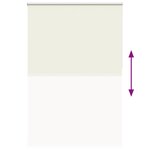 vidaXL Store enrouleur occultant blanc cassé 150x210 cm largeur tissu