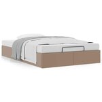 vidaXL Cadre de lit ottoman sans matelas cappuccino 120x190 cm