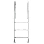vidaXL Échelle de piscine 54x38x158 cm acier inoxydable 304