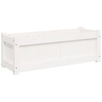 vidaXL Jardinière blanc 90x31x31 cm bois massif de pin