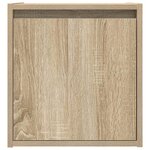 vidaXL Table de chevet murale chêne sonoma 38x34x40 cm