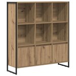 vidaXL Bibliothèque 2 Pièces Chêne artisan 99 5 x 30 x 108 5 cm