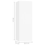 vidaXL Ensemble de meubles TV 7 Pièces Blanc Bois d'ingénierie