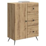 vidaXL Buffet Chêne artisanal 66 x 34 5 x 90 cm Bois d'ingénierie