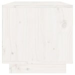 vidaXL Meuble TV Blanc 60x35x35 cm Bois de pin massif