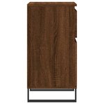 vidaXL Buffets 2 Pièces chêne marron 40x35x70 cm bois d'ingénierie