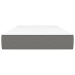 vidaXL Matelas de lit à ressorts ensachés Gris foncé 90x190x20cm Tissu