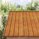 vidaXL Panneaux de toiture 12 Pièces rouillé 80x44 cm Acier corten