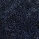 vidaXL Tapis shaggy à poils longs NAVARRA bleu marine 100x100 cm