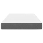 vidaXL Matelas de Lit avec matelas Gris clair 120 x 190 cm tissu