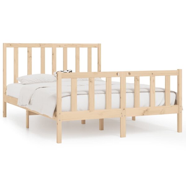 vidaXL Cadre de lit sans matelas 120x190 cm bois massif
