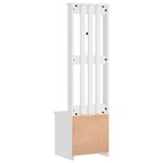 vidaXL Portemanteau SANDNES blanc 45x40x159 5 cm bois massif pin