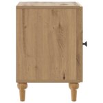 vidaXL Cabinet de chevet 2 pc Chêne artisanal 43 x 34 5 x 50 cm