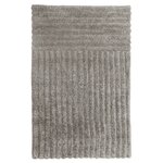Tapis gris en laine avec reliefs ondulés - 170 x 240 cm