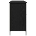 vidaXL Meuble TV Chêne noir 101 x 35 x 65 cm Bois d'ingénierie