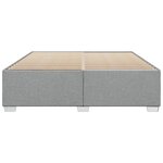 vidaXL Cadre de lit sans matelas gris clair 180x200 cm tissu