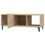 vidaXL Table basse Chêne sonoma 102x50x40 cm Bois d'ingénierie