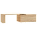 vidaXL Table basse Chêne sonoma 150x50x35 cm Bois d’ingénierie
