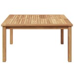 vidaXL Table basse Marron 85 x 85 x 45 cm Bois de teck solide