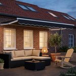 vidaXL Auvent rétractable électrique Anthracite 3 x 2 m