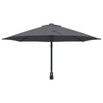vidaXL Parasol de jardin Anthracite  Noir 248 x 248 x 148 cm